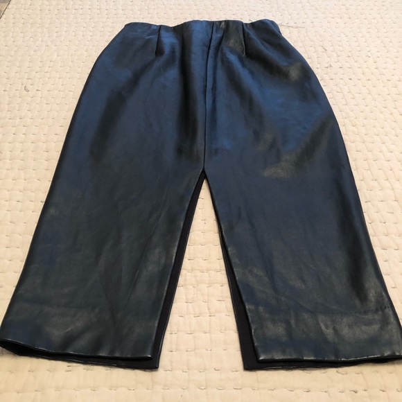 ***NOT FOR SALE****Babaton aritzia black double slit jax pleather high rise - Picture 4 of 8